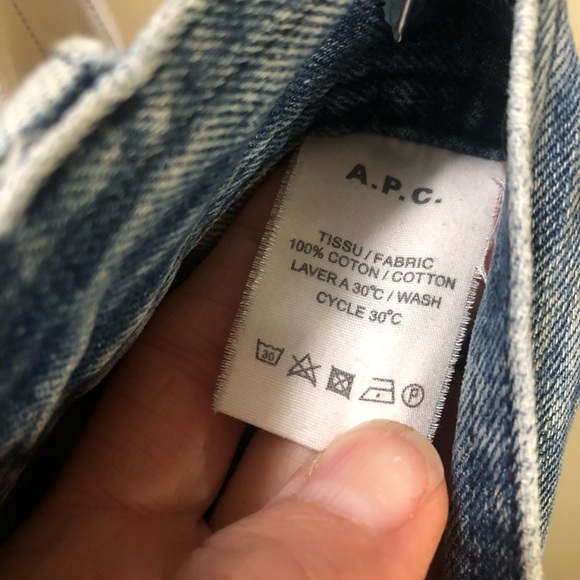 A.P.C. Jeans Sz Md (10-12 see measurements) - Picture 4 of 4